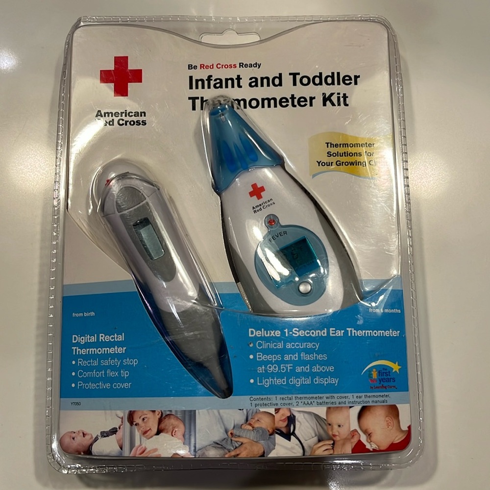 Red Cross Infant and Toddler Thermometer Kit NEW